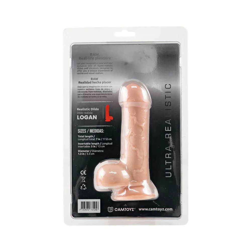 Camtoyz Raw Logan Ultra-Realistic 7 in. Dual Density Dildo thumbnail 2
