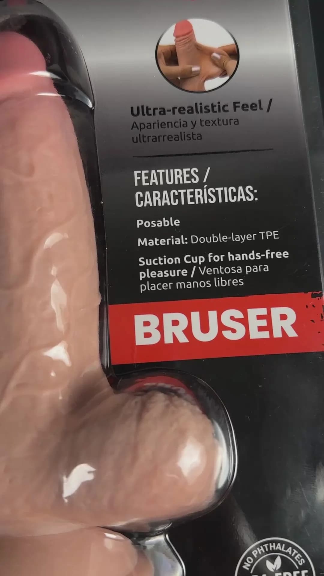 Camtoyz Raw Bruser Ultra-Realistic 7.5 in. Dual Density Dildo thumbnail 9