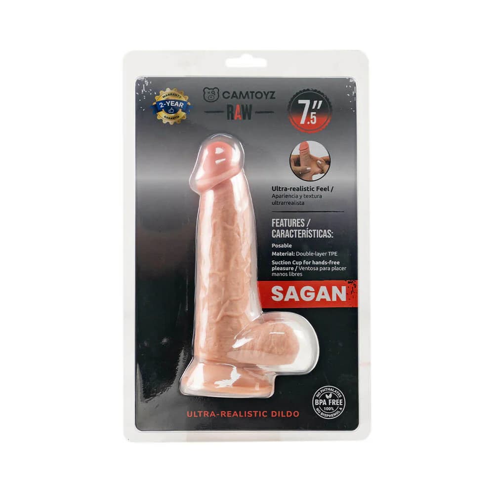 Camtoyz Raw Sagan Small Ultra-Realistic 7.5 in. Dual Density Dildo
