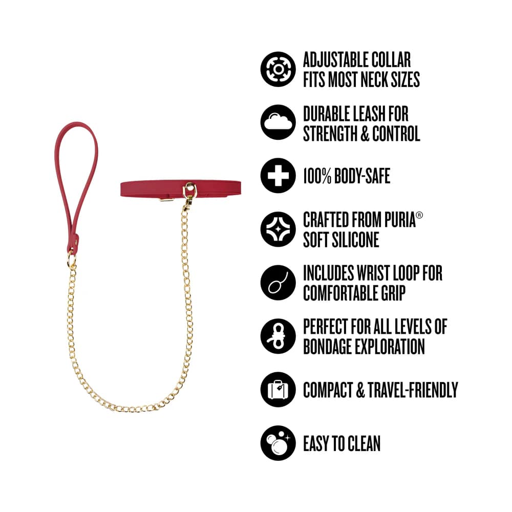 Temptasia Ardor Collar & Leash Red thumbnail 7