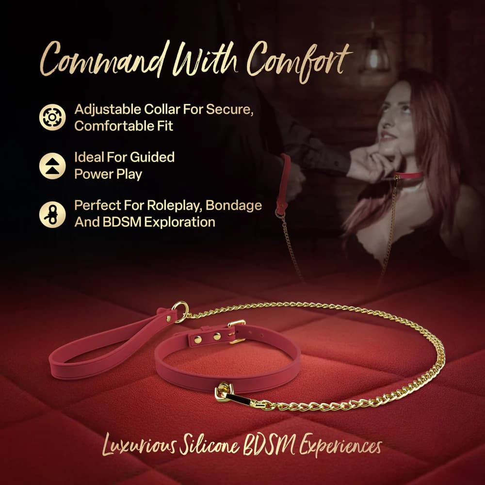 Temptasia Ardor Collar & Leash Red thumbnail 9