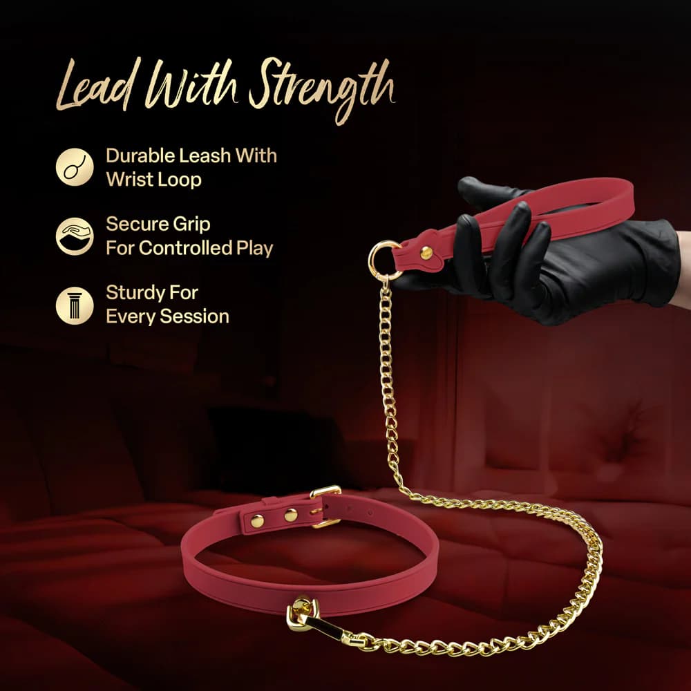 Temptasia Ardor Collar & Leash Red thumbnail 10