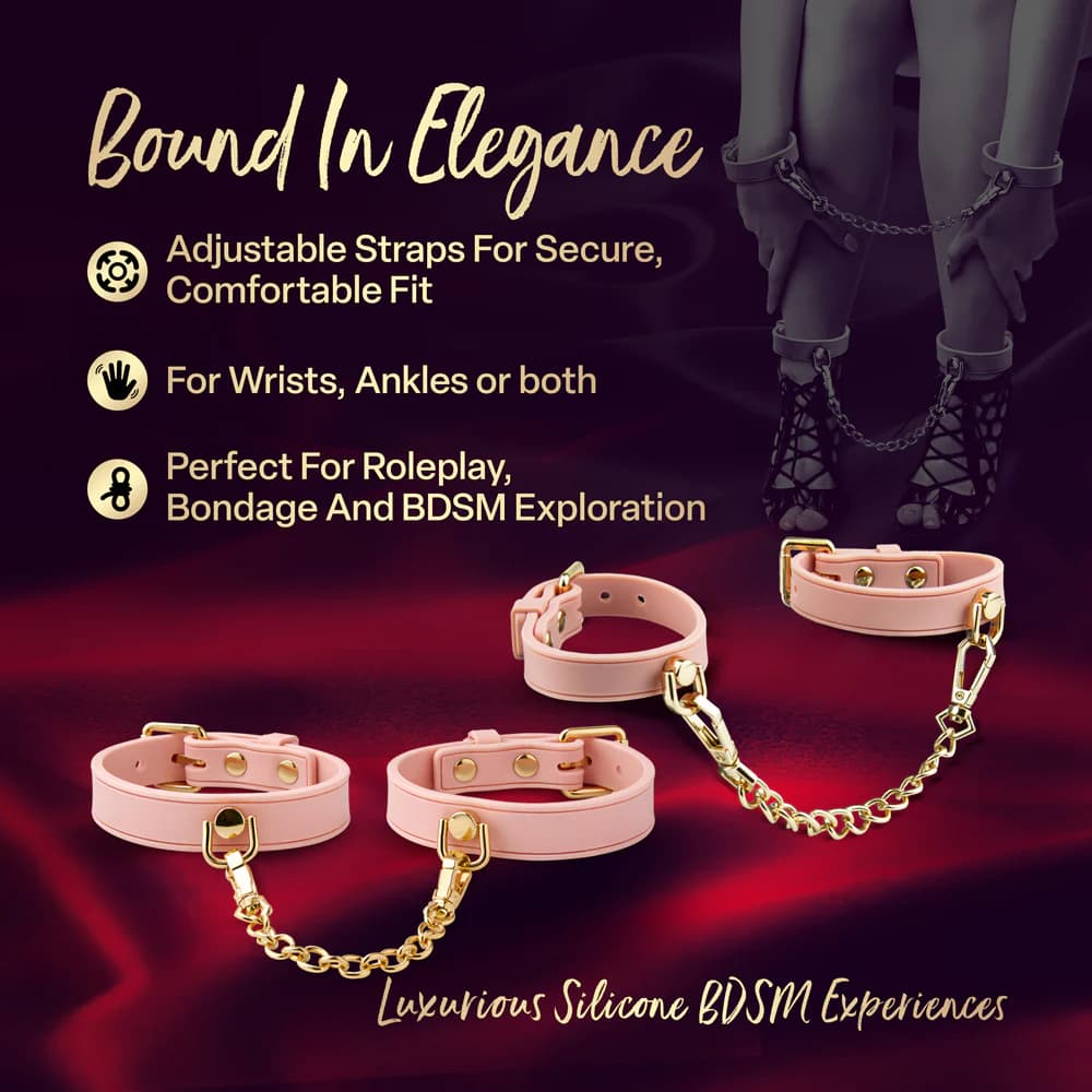Temptasia Ardor Wrist & Ankle Restraints Pink thumbnail 9