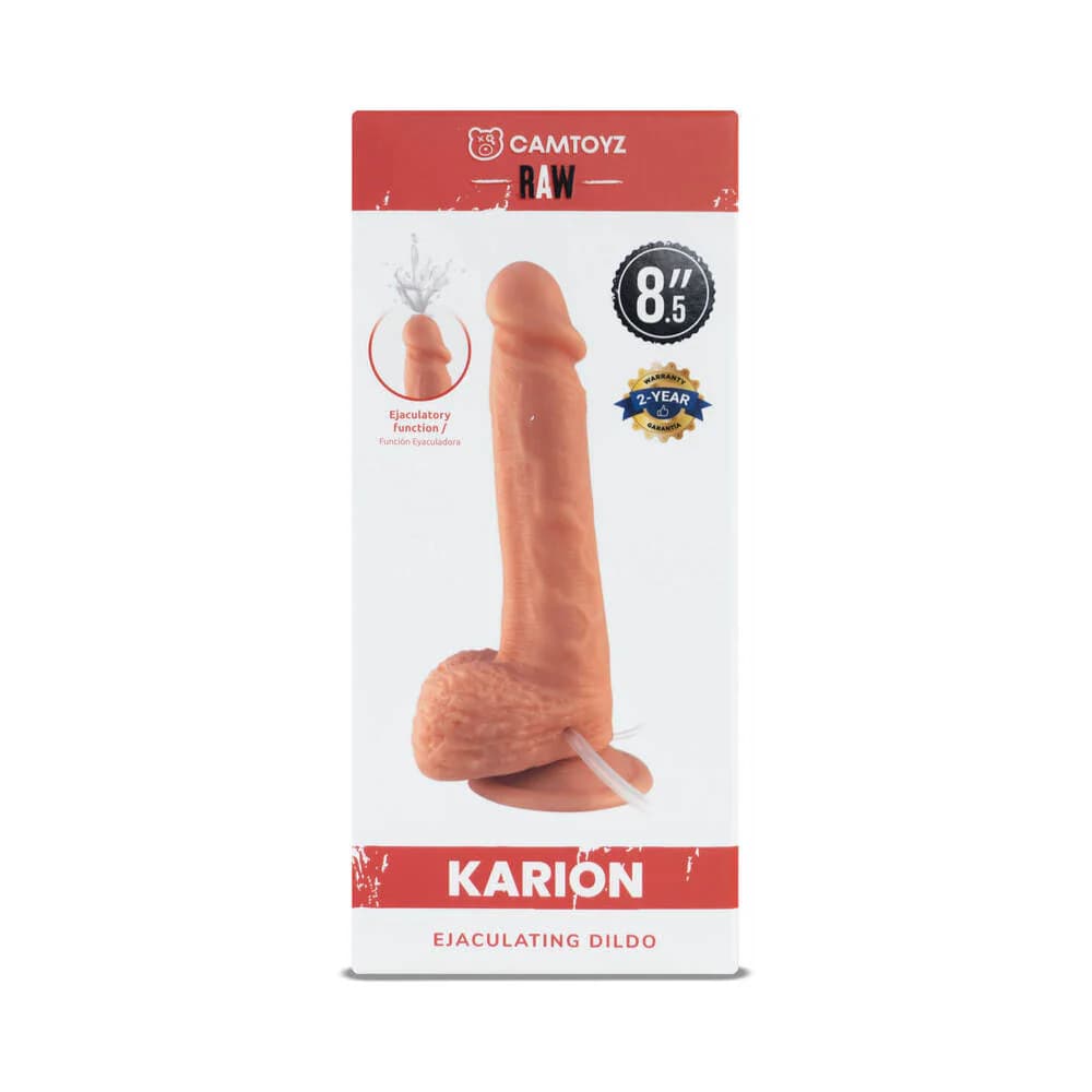 Camtoyz Raw Karion Realistic 8.5 in. Squirting Dildo thumbnail 7
