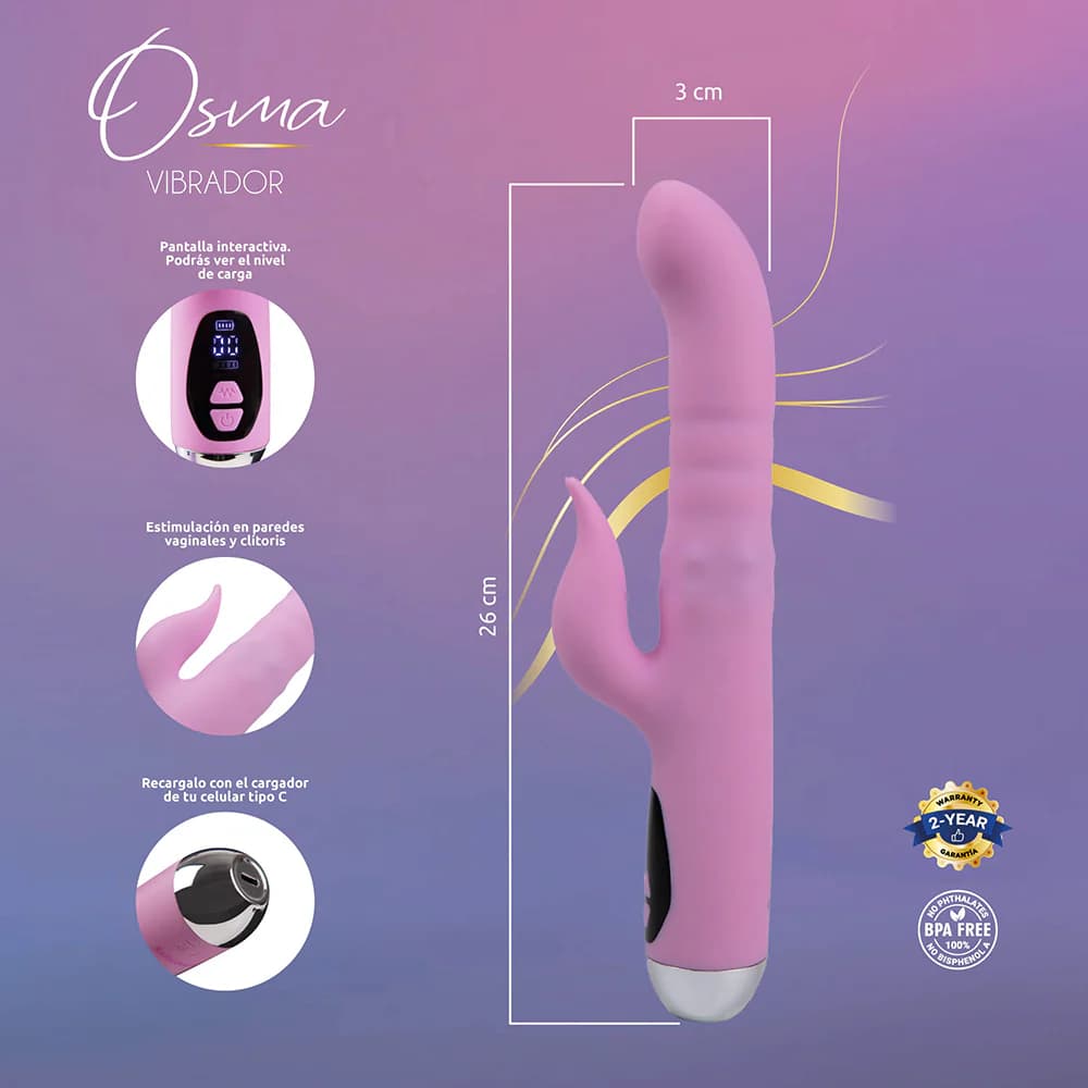 Camtoyz Majestic Pro Osma Thrusting Rabbit Vibrator thumbnail 8