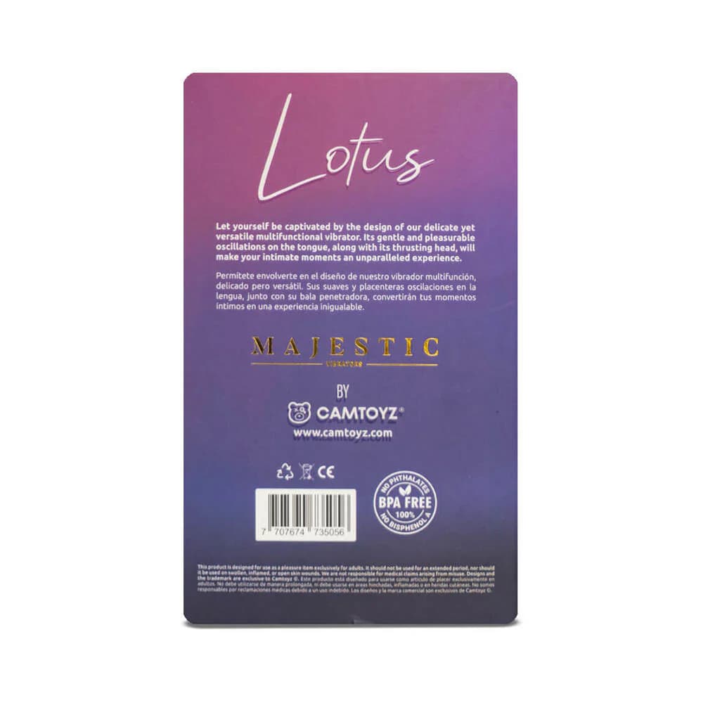 Camtoyz Majestic Lotus Thrusting & Licking Dual Stimulator thumbnail 8