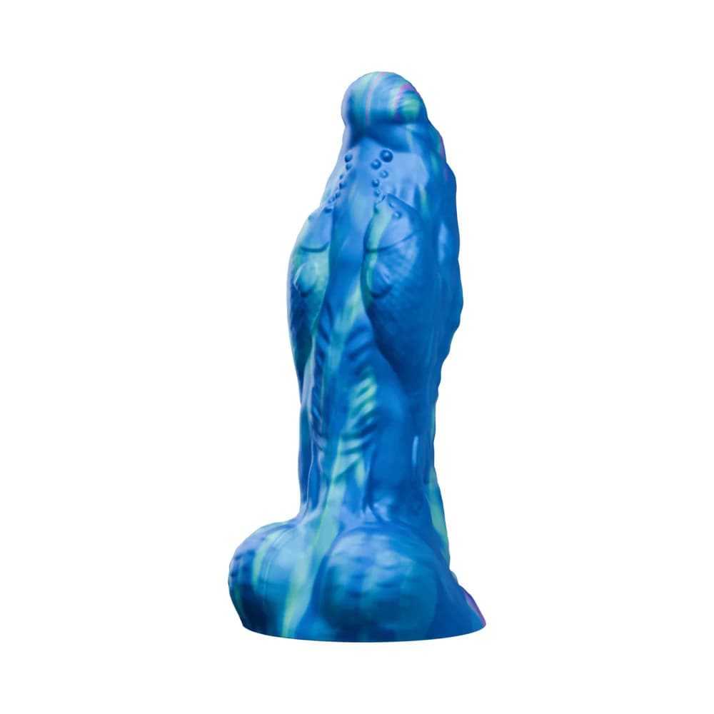 Tentra Marinus Sea Beast Vibrating Dildo Blue thumbnail 5