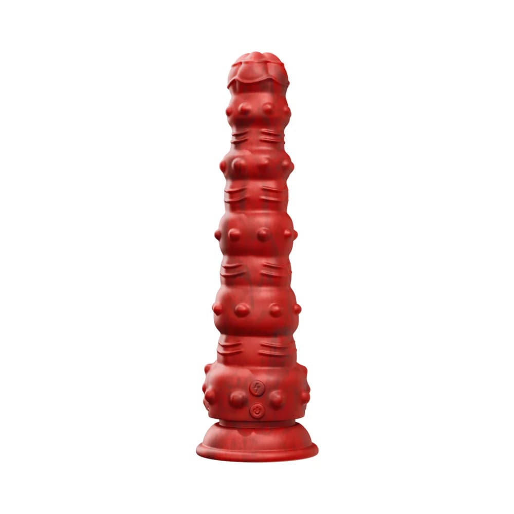 Tentra Rengol Studded Demon Thrusting Dildo Red thumbnail 6
