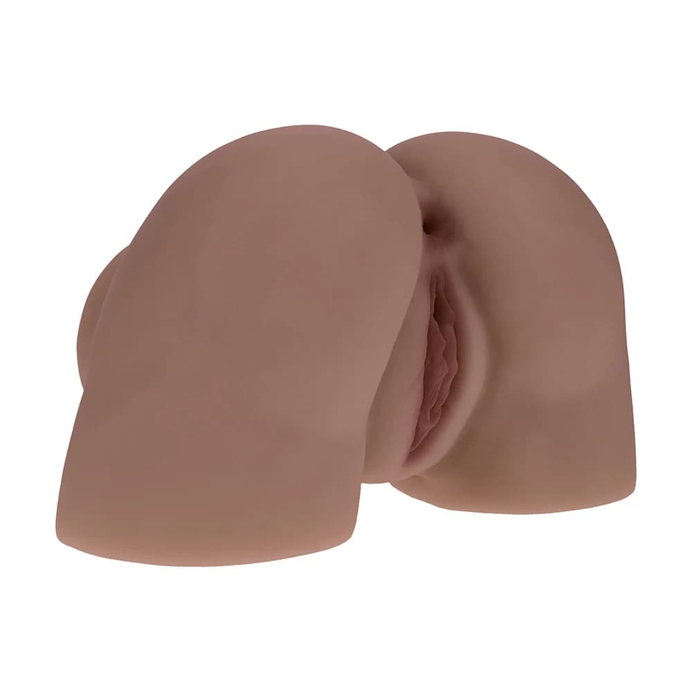 Xkin Bodyforms Kaya Bloom Dual Entry Vibrating Masturbator Brown thumbnail 9