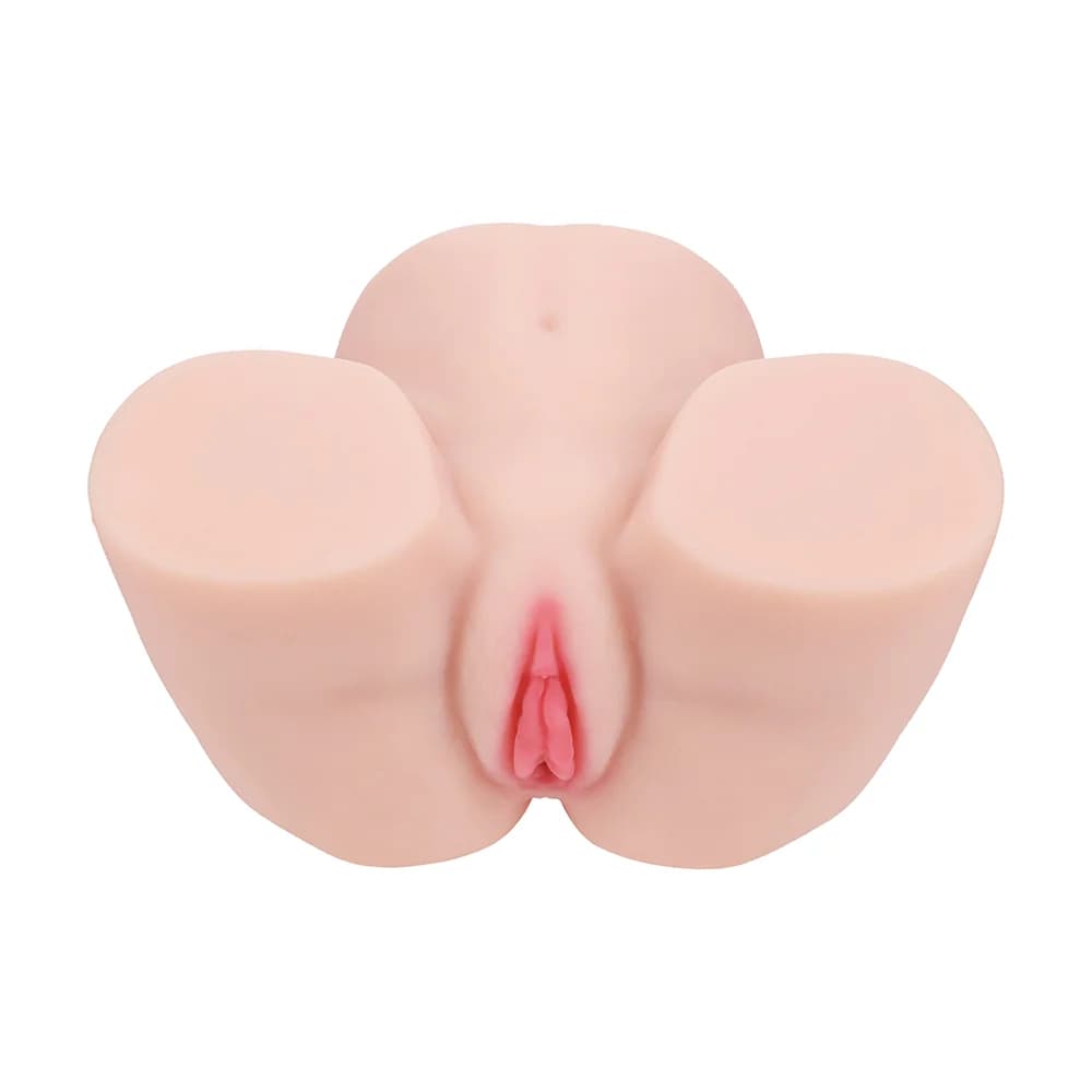 Xkin Bodyforms Vivica Lenore Dual Entry Vibrating Masturbator Beige thumbnail 9