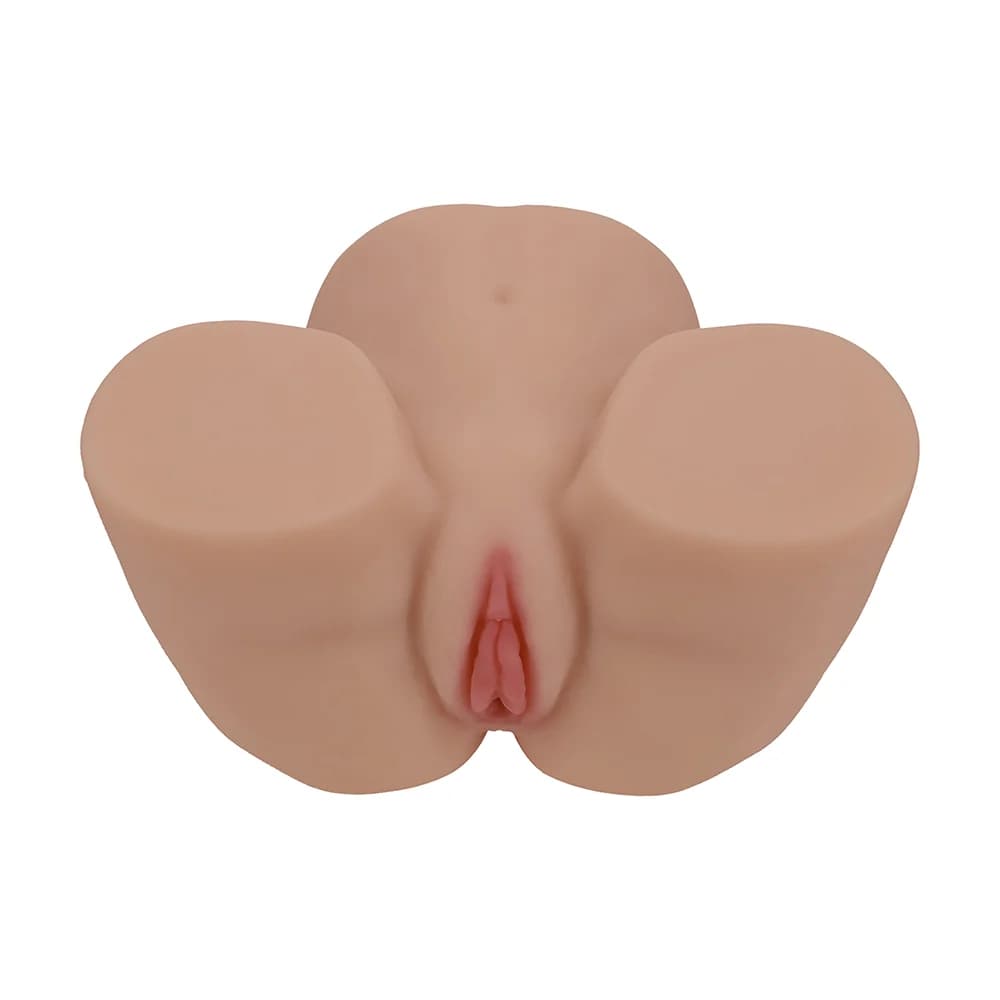 Xkin Bodyforms Lux Arden Dual Entry Vibrating Masturbator Tan thumbnail 4