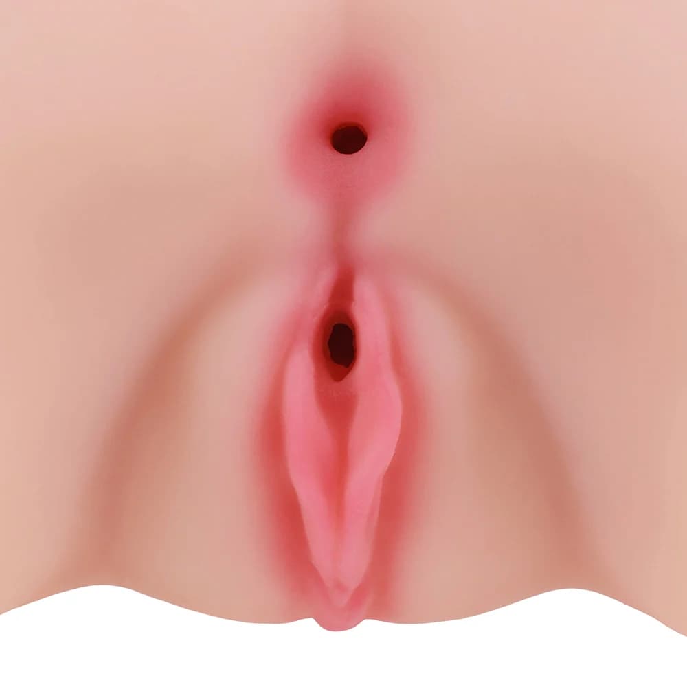Xkin Bodyforms Aria Summers Dual Entry Vibrating Masturbator Beige thumbnail 10