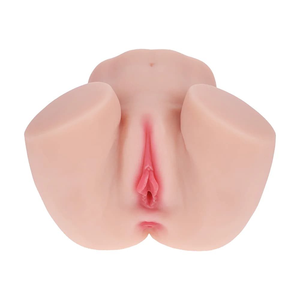 Xkin Bodyforms Mia Hart Dual Entry Vibrating Masturbator Beige thumbnail 4