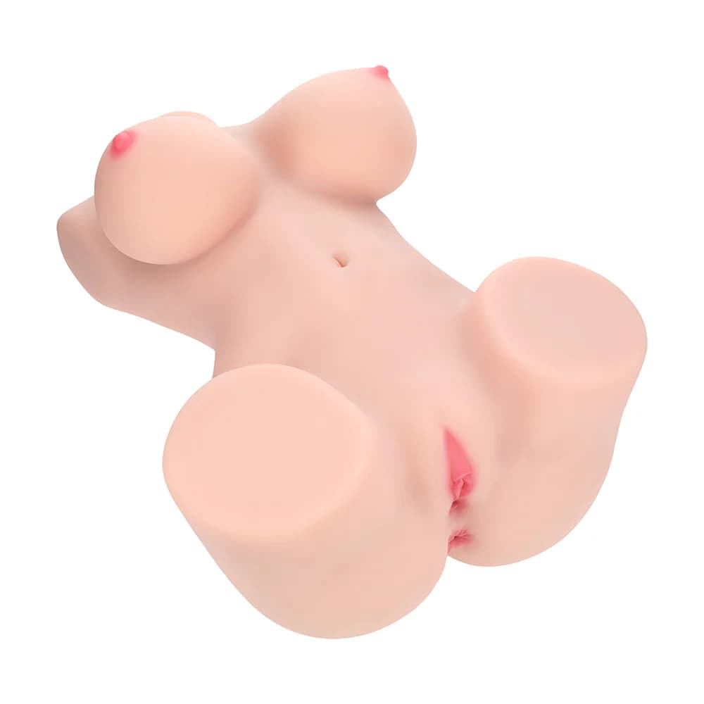 Xkin Bodyforms Aveline Luxe Dual Entry Vibrating Masturbator Beige thumbnail 2