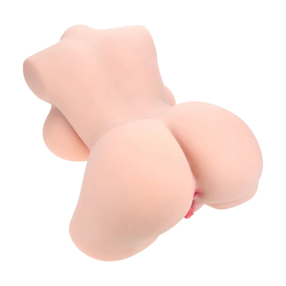 Xkin Bodyforms Aveline Luxe Dual Entry Vibrating Masturbator Beige thumbnail 5
