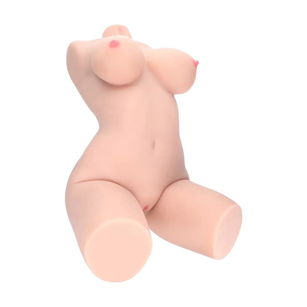 Xkin Bodyforms Lyla Rose Posable Dual Entry Vibrating Masturbator Beige thumbnail 2