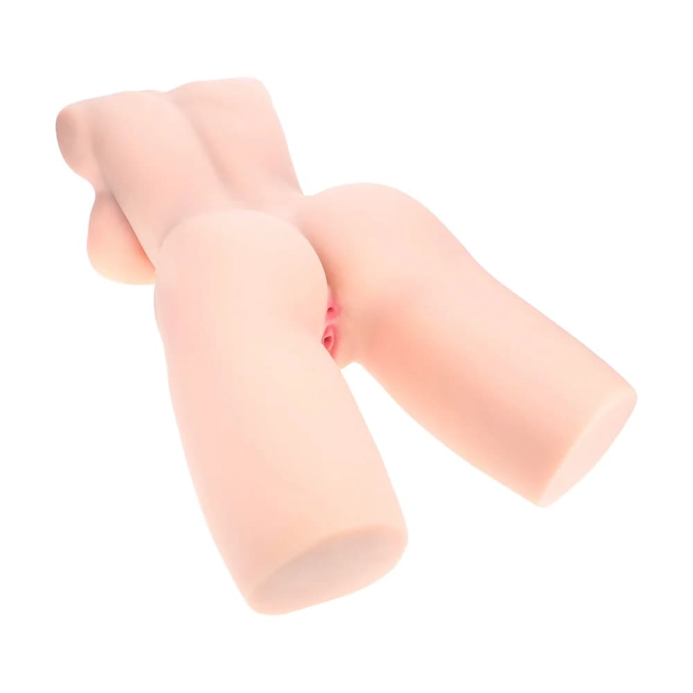 Xkin Bodyforms Lyla Rose Posable Dual Entry Vibrating Masturbator Beige thumbnail 7