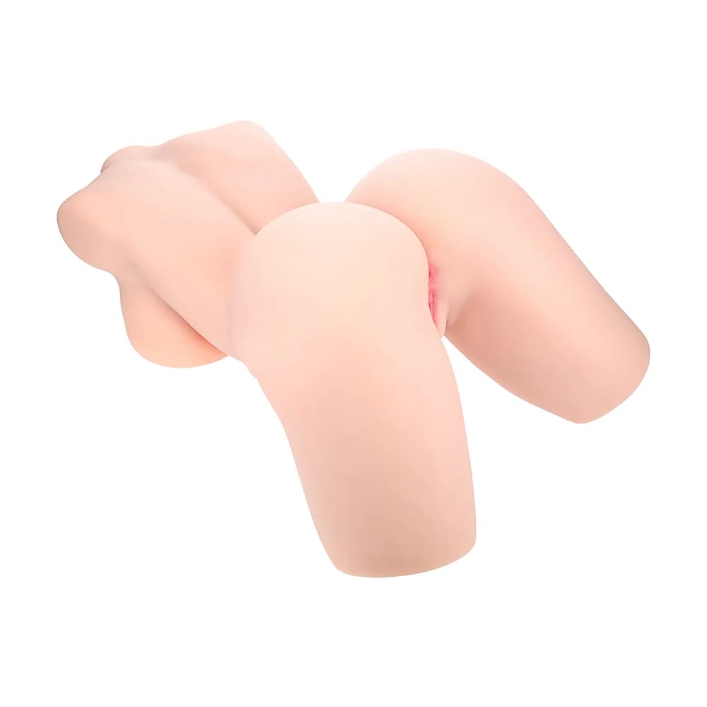 Xkin Bodyforms Lyla Rose Posable Dual Entry Vibrating Masturbator Beige thumbnail 8