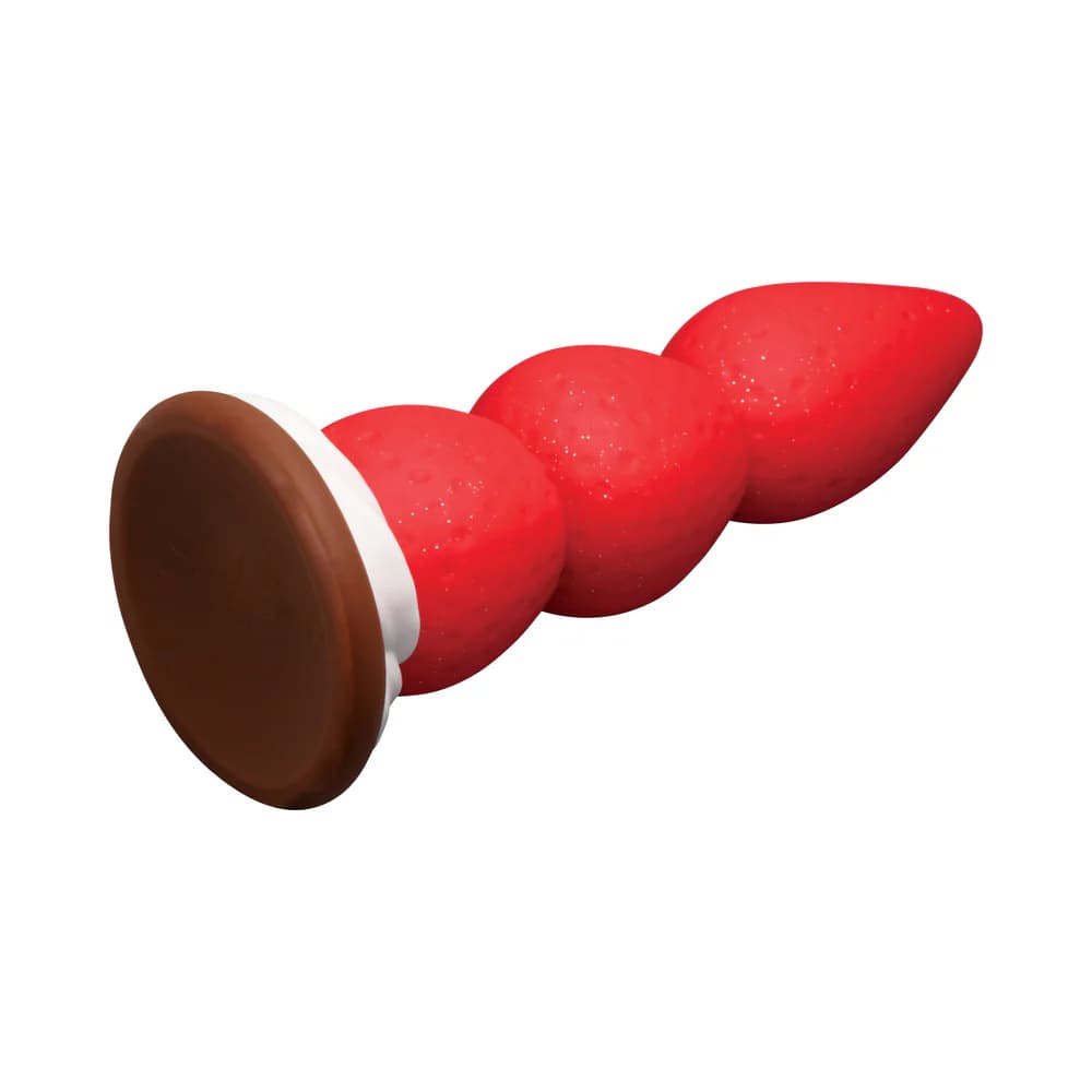 Simply Sweet Strawberry Sweet Cream Premium Silicone Dildo thumbnail 5