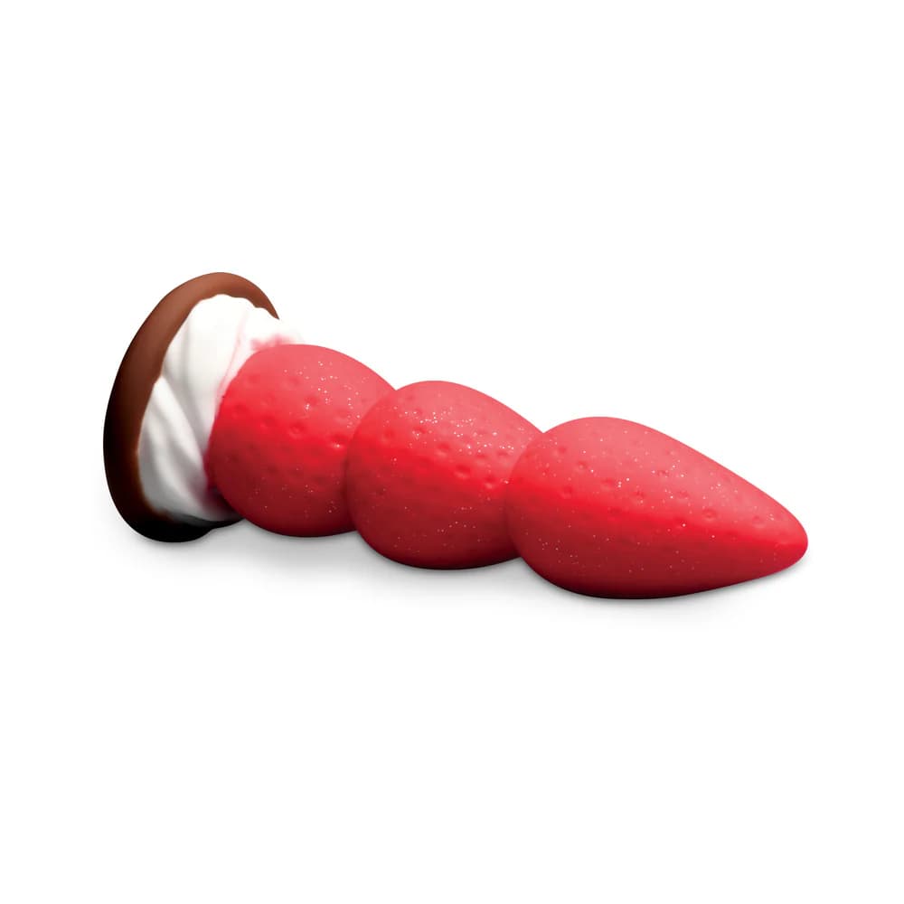 Simply Sweet Strawberry Sweet Cream Premium Silicone Dildo thumbnail 6