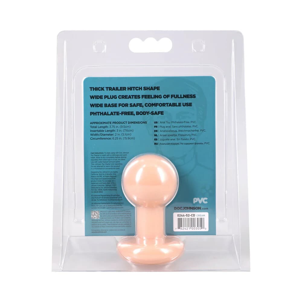 The Classic Round Butt Plug Cream Small thumbnail 3