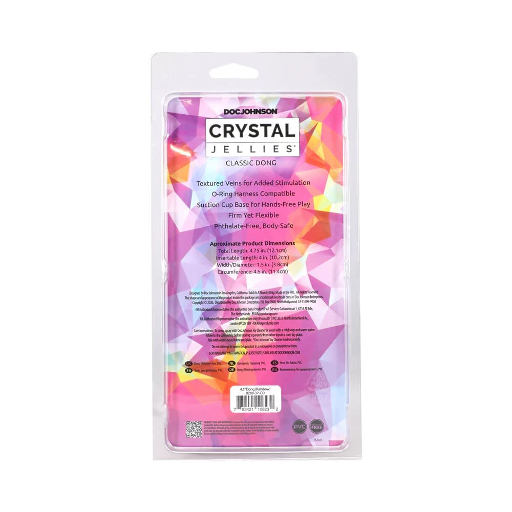 Crystal Jellies 4.5 in. Dong Rainbow thumbnail 6