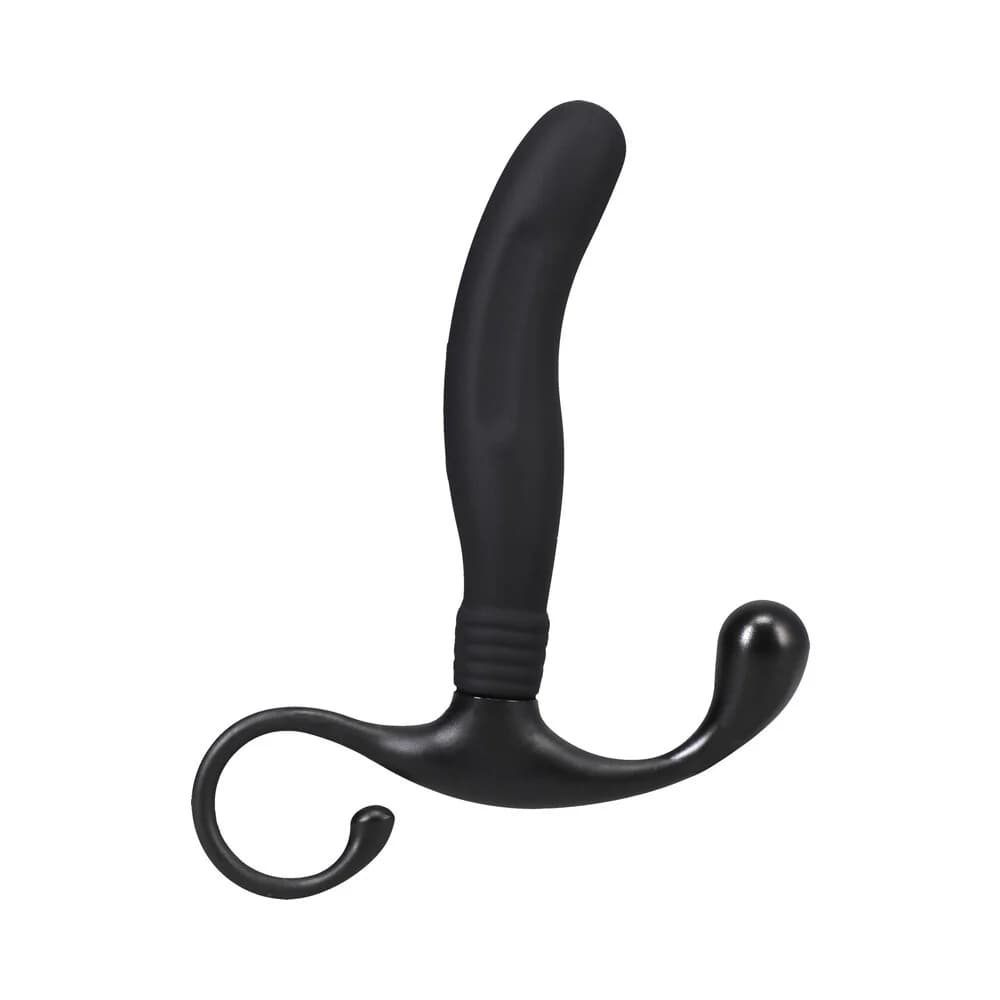 OptiMALE Smooth Silicone P-Massager Black thumbnail 2