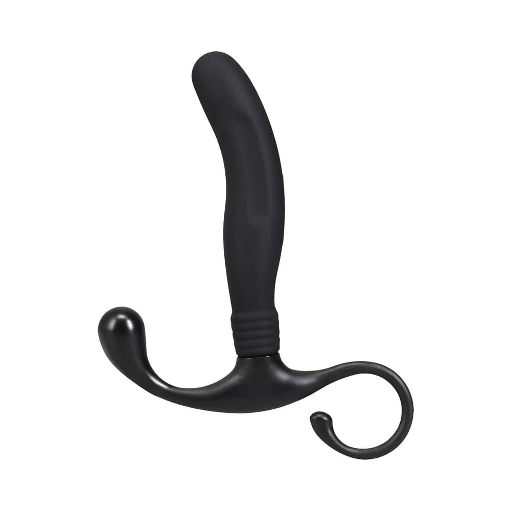 OptiMALE Smooth Silicone P-Massager Black thumbnail 3
