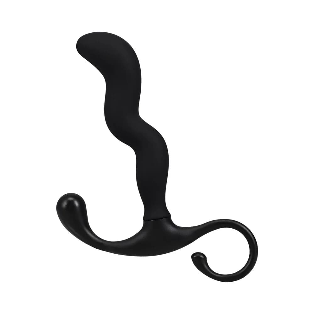 OptiMALE Zig Zag Silicone P-Massager Black thumbnail 3