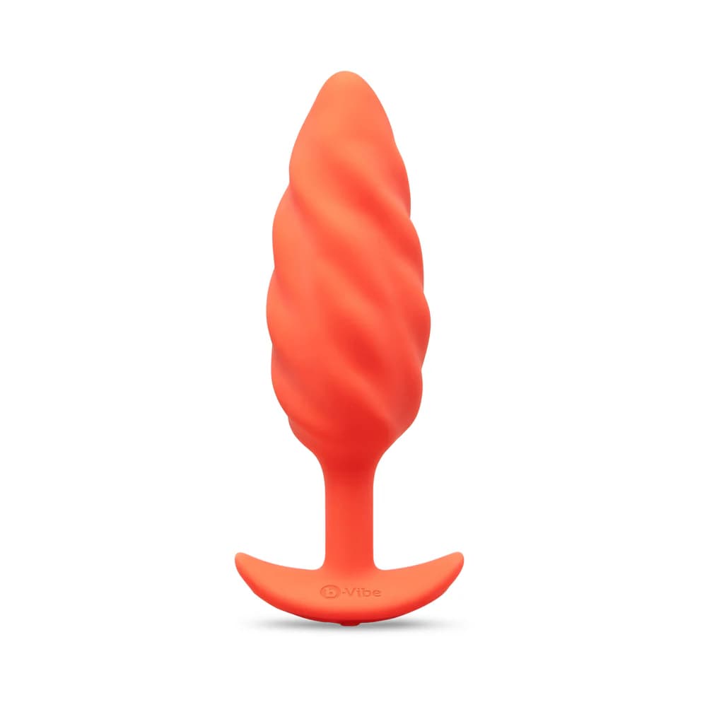 b-Vibe Swirl Texture Plug Orange thumbnail 2