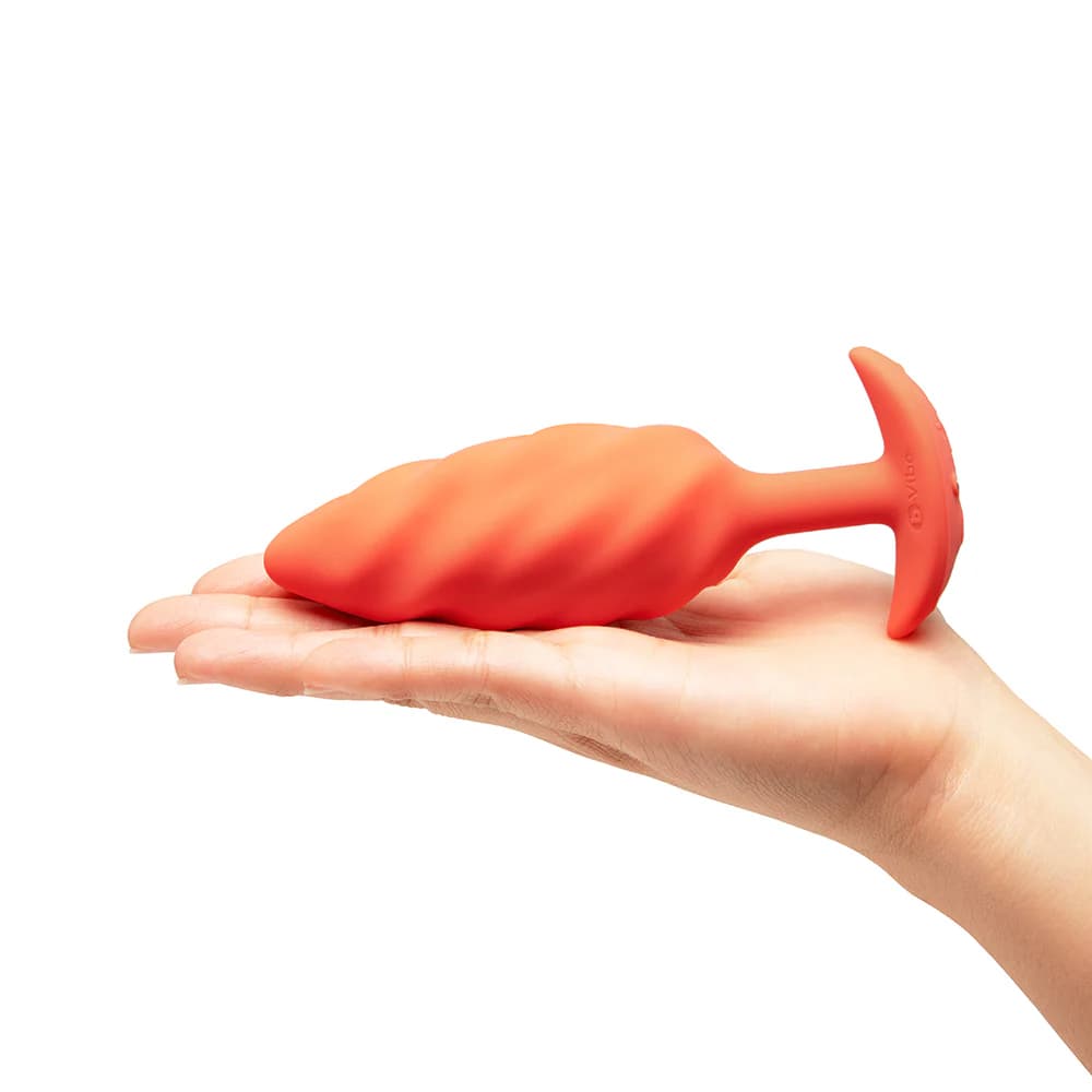 b-Vibe Swirl Texture Plug Orange thumbnail 6