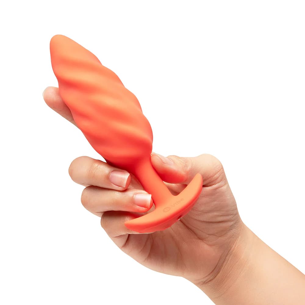 b-Vibe Swirl Texture Plug Orange thumbnail 7
