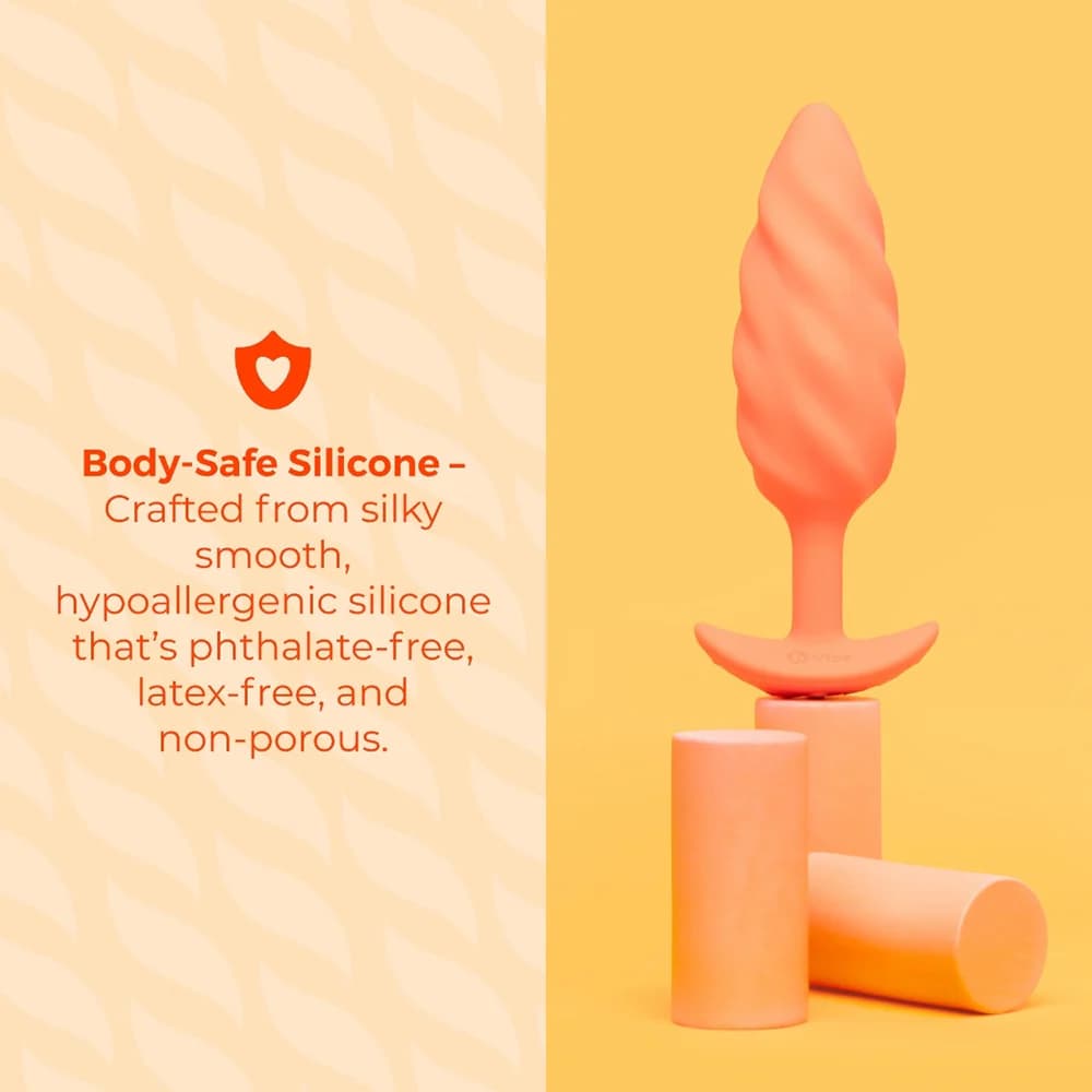 b-Vibe Swirl Texture Plug Orange thumbnail 10