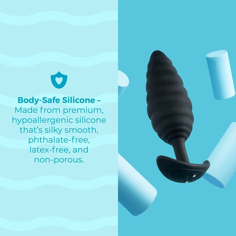 b-Vibe Twist Texture Plug Black thumbnail 10