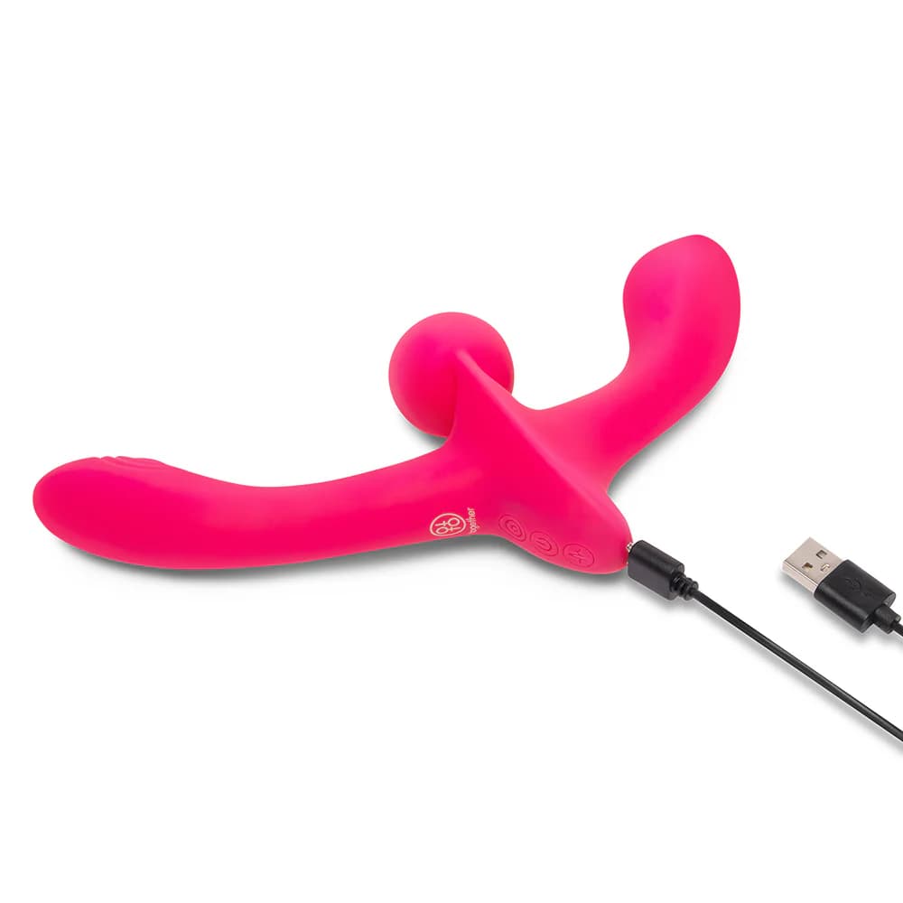 Together Toy Double Tap Double-Ended Vibrating Strapless Strap-On thumbnail 8