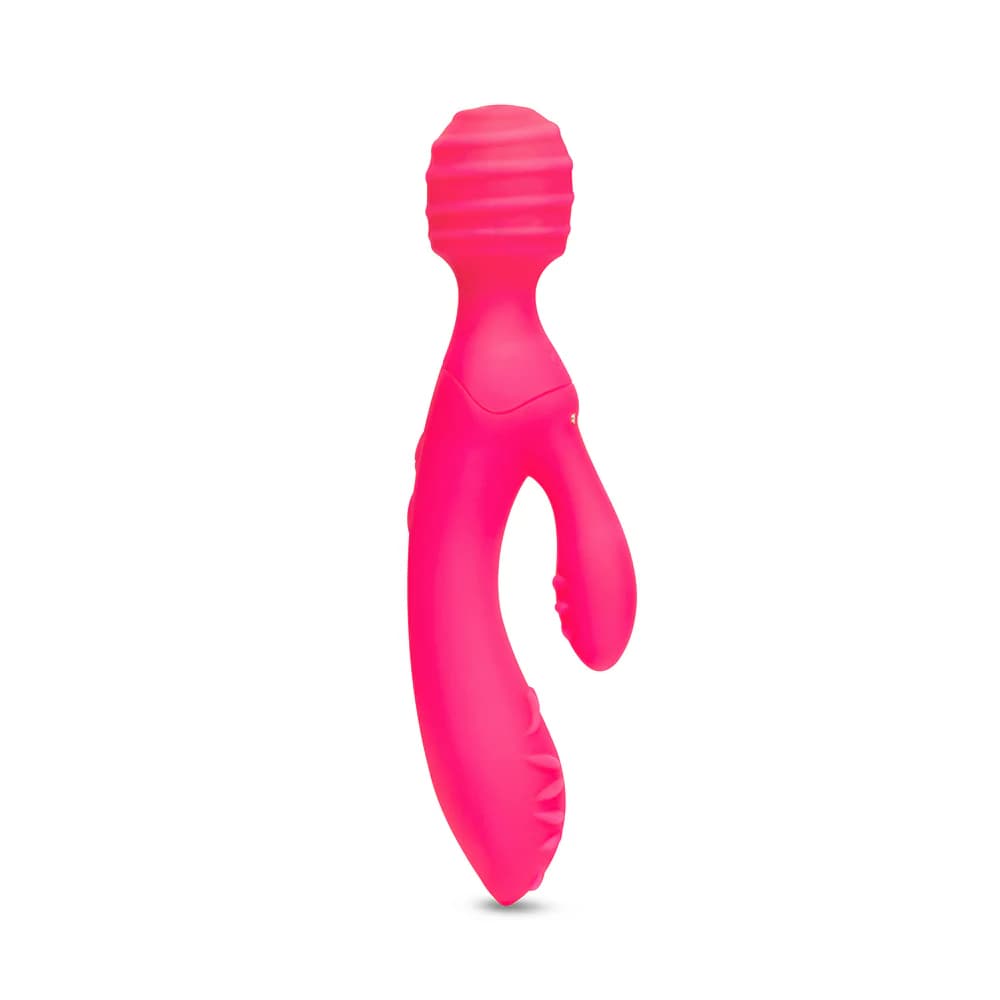 Together Toy Tri Delight Dual-Ended Triple Stim Wand & Rabbit Vibrator thumbnail 3