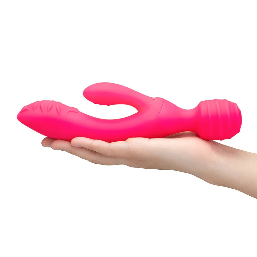 Together Toy Tri Delight Dual-Ended Triple Stim Wand & Rabbit Vibrator thumbnail 8
