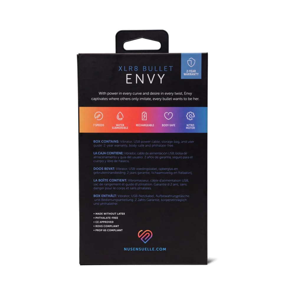 Nu Sensuelle Envy XLR8 Bullet with Nitro Motor Deep Turquoise thumbnail 5