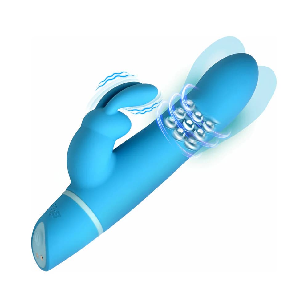 BANG! Silicone Rabbit Vibrator Blue thumbnail 2