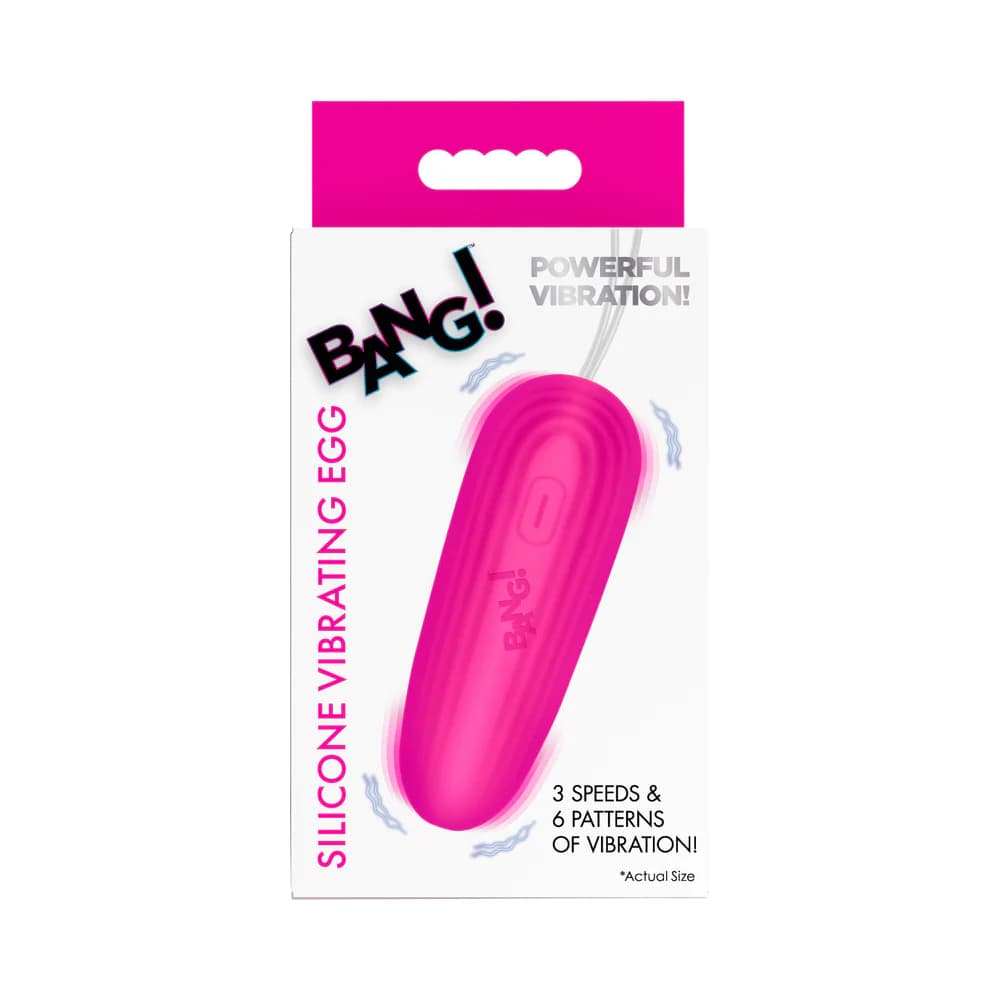 BANG! Silicone Vibrating Egg Pink thumbnail 9