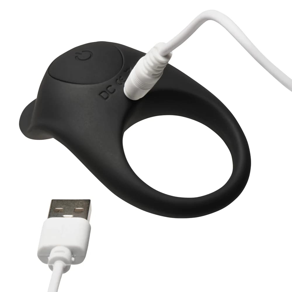BANG! Vibrating Silicone Cock Ring Black thumbnail 5