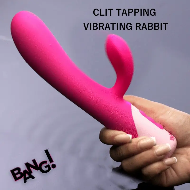 BANG! Clit Tapping Vibrating Rabbit Pink thumbnail 9