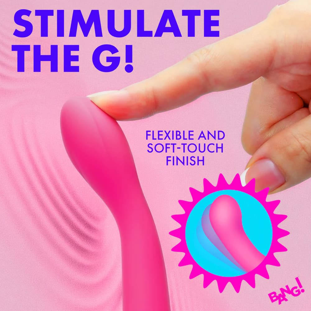 BANG! G-Spot Flexible Silicone Vibrator Pink thumbnail 5