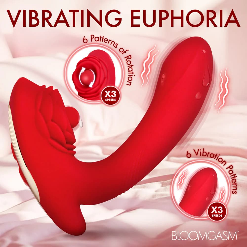 Bloomgasm Petal Twirl Clit Massaging Silicone Vibrator thumbnail 7