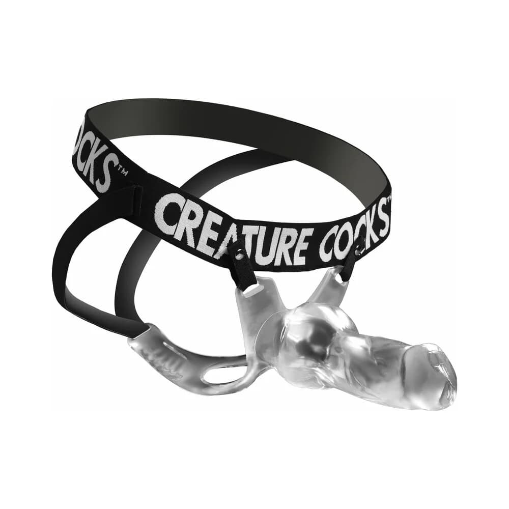 Creature Cocks Snow Wolf Hollow Strap-On with Harness thumbnail 2