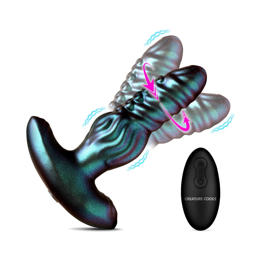 Creature Cocks Octo-Squirm Vibrating & Squirming Silicone Anal Plug thumbnail 3