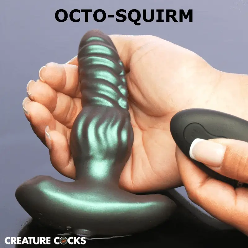 Creature Cocks Octo-Squirm Vibrating & Squirming Silicone Anal Plug thumbnail 9