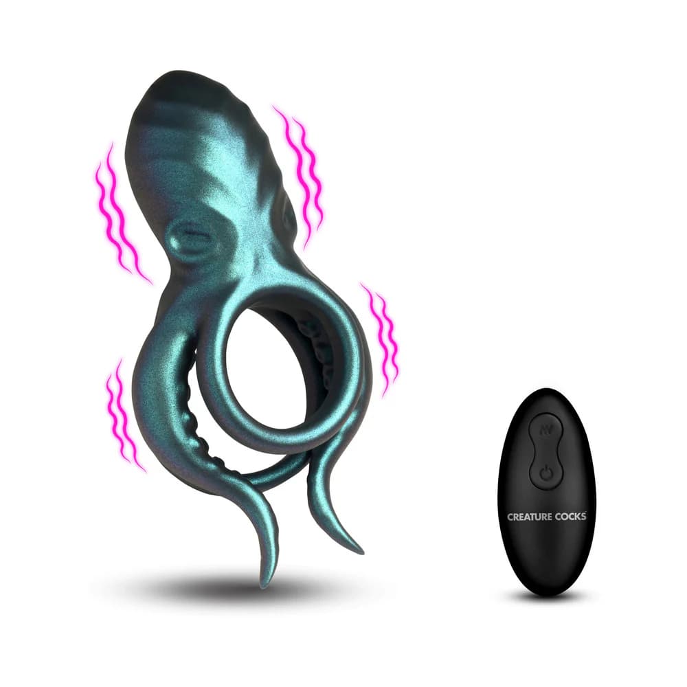 Creature Cocks Octo-Grip Vibrating Silicone Cock Ring thumbnail 2