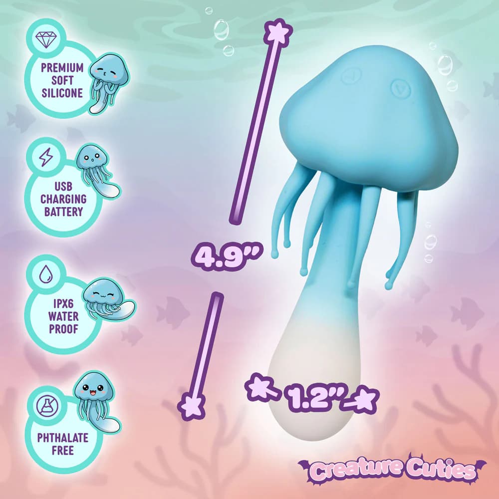 Creature Cuties Jellyfish Silicone Vibrator thumbnail 8