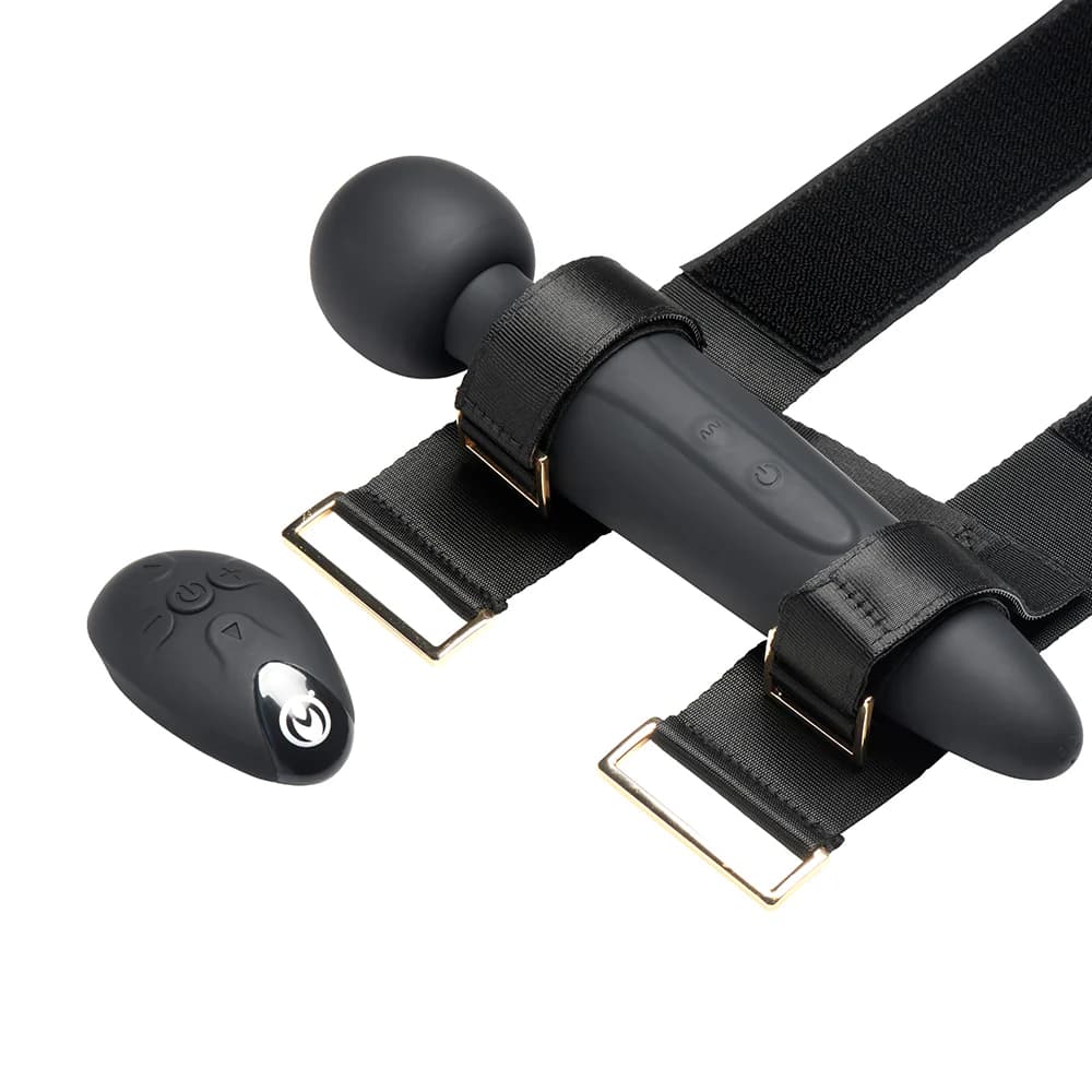 Master Series Thunderstick Thigh Strap Vibrating Wand with Harness thumbnail 4